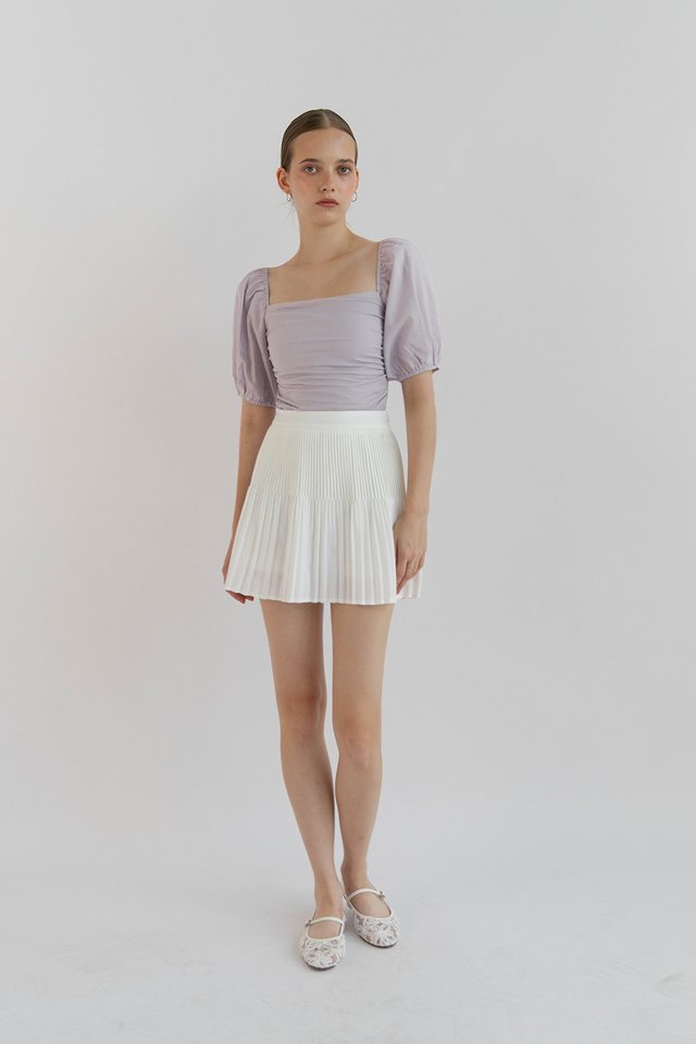 JOHANNA POUF SLEEVE TOP MIST