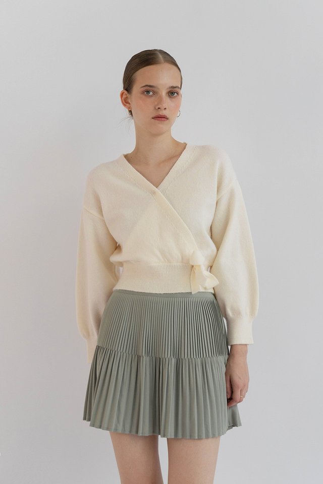 KIANA WRAP CARDIGAN CREAM