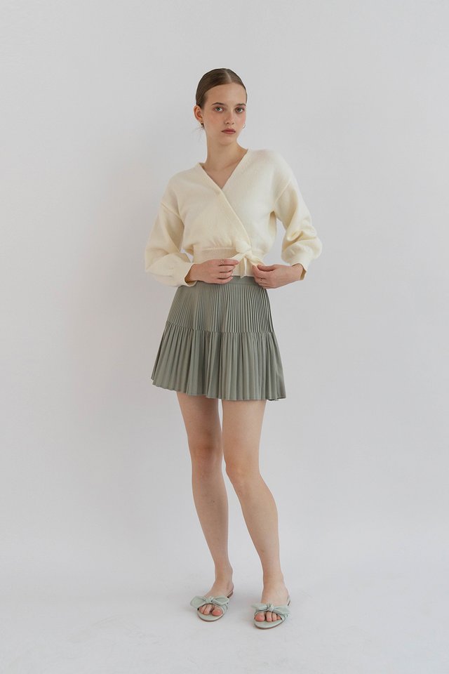 KIANA WRAP CARDIGAN CREAM