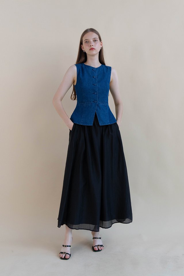 MANDY MAXI SKIRT BLACK