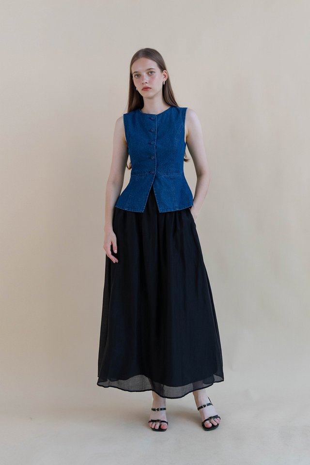 MANDY MAXI SKIRT BLACK