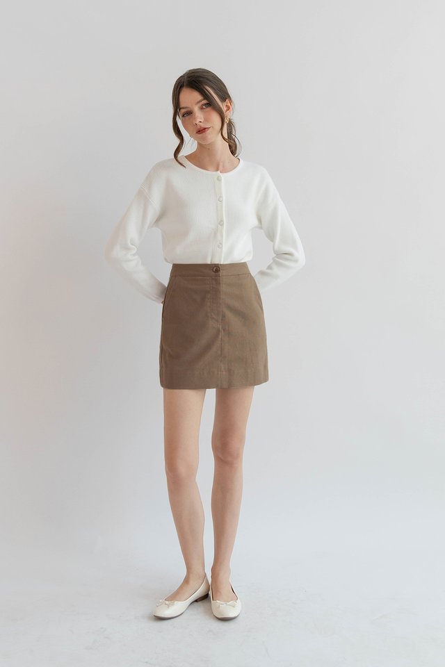 NARI KNIT CARDIGAN WHITE