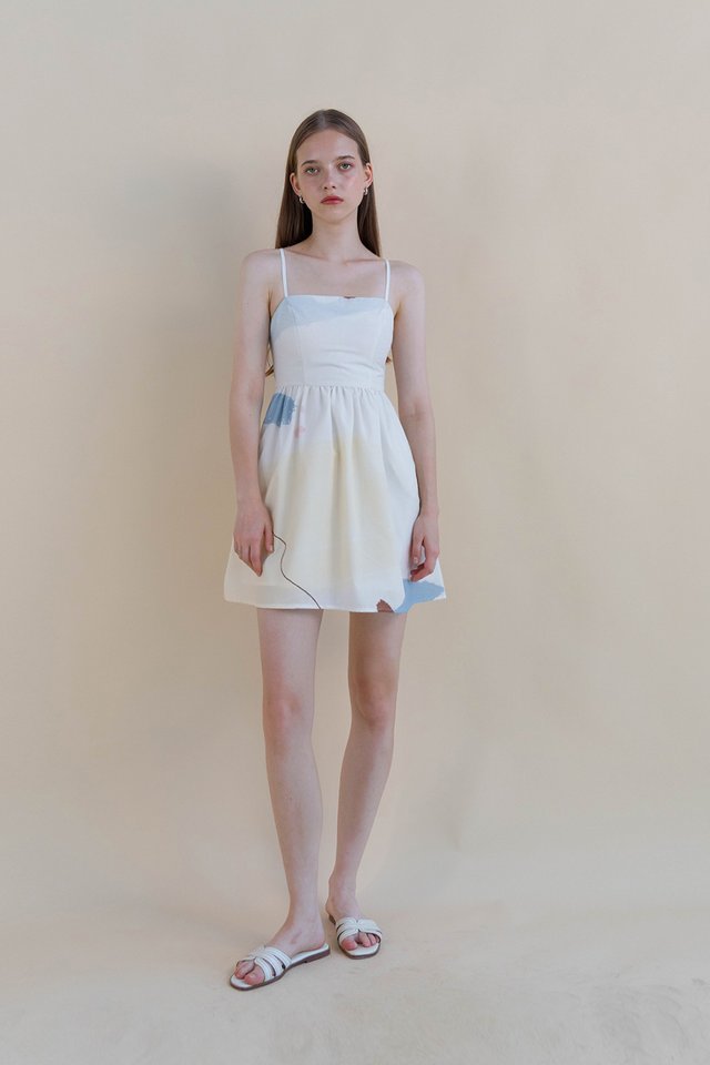 FREYA LOWBACK DRESS FROST