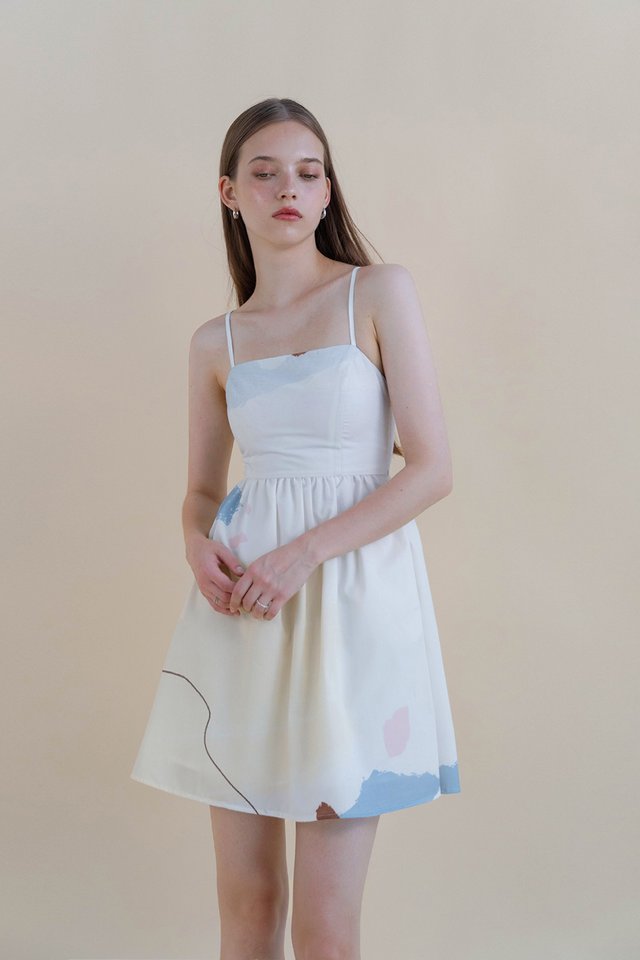 FREYA LOWBACK DRESS FROST