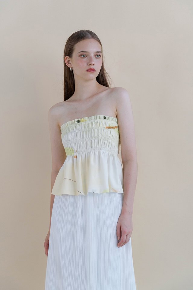 SYLVIE SHIRRED TOP SPRING