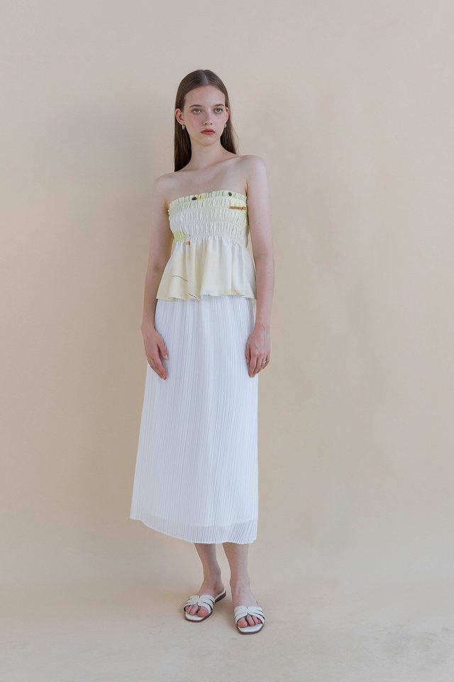 SYLVIE SHIRRED TOP SPRING