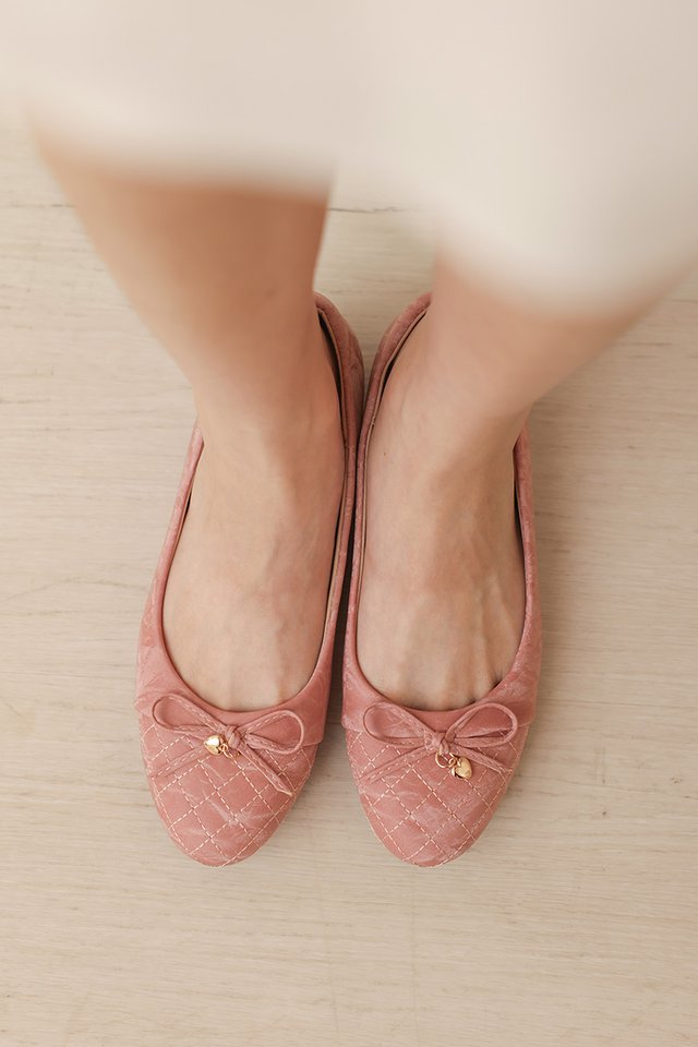 SOREN CLOUD BALLET FLATS ROSETTE PINK