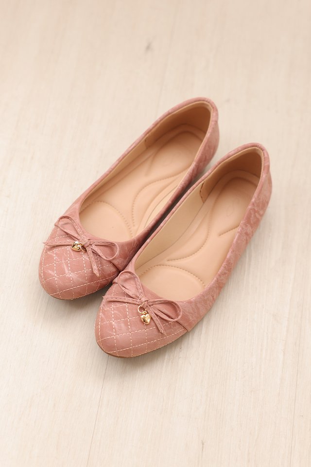 SOREN CLOUD BALLET FLATS ROSETTE PINK