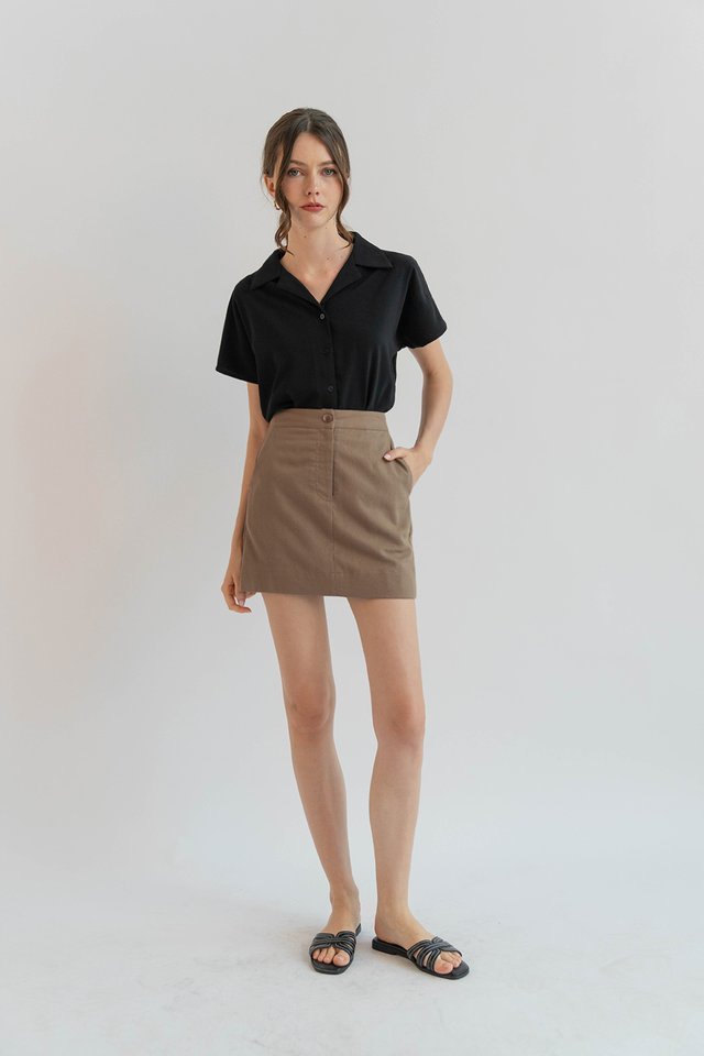 BLAKE CAMP COLLAR SHIRT BLACK