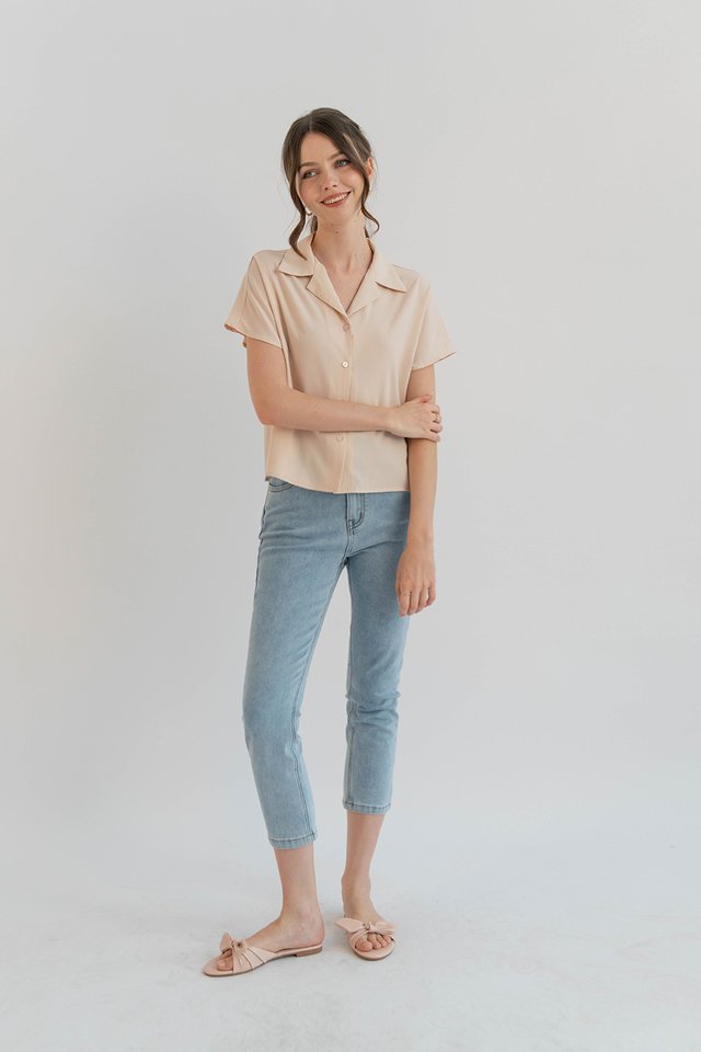 BLAKE CAMP COLLAR SHIRT PEBBLE