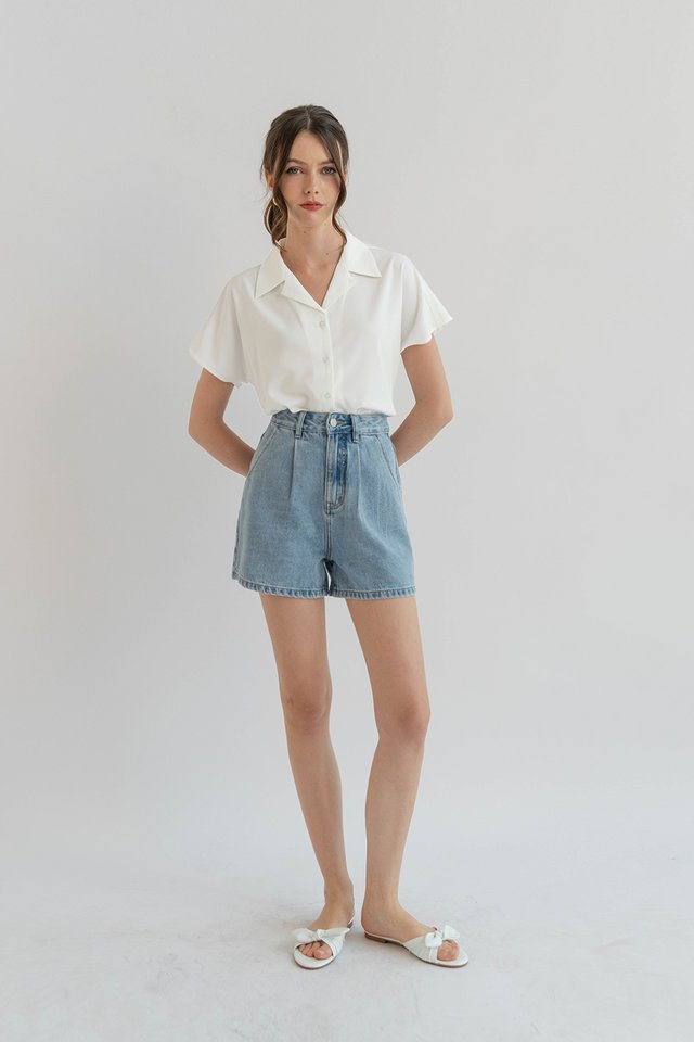 BLAKE CAMP COLLAR SHIRT WHITE