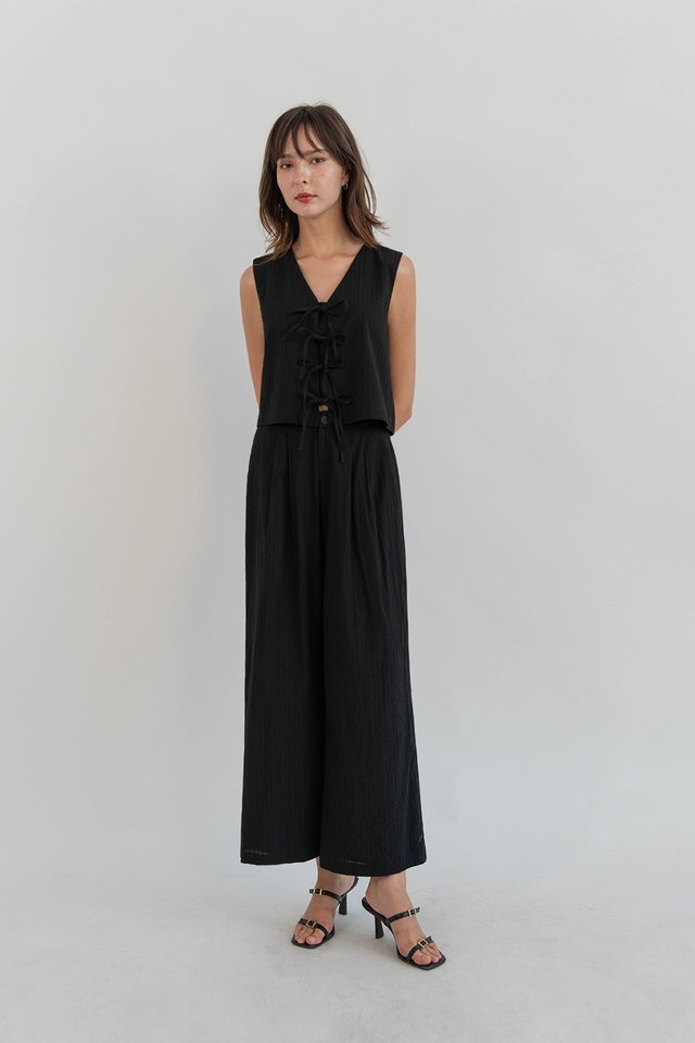 ARLENE RELAXED PANTS (REGULAR) BLACK