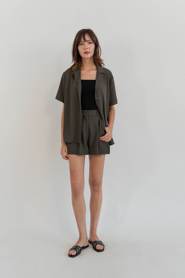 CLAUDE TAILORED SHORTS ASH