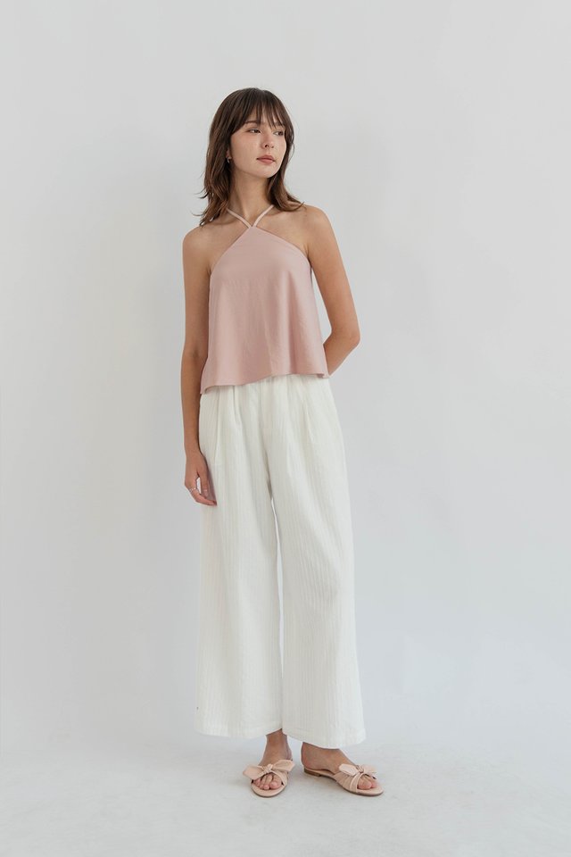 FAY CROSS BACK TOP POWDER PINK