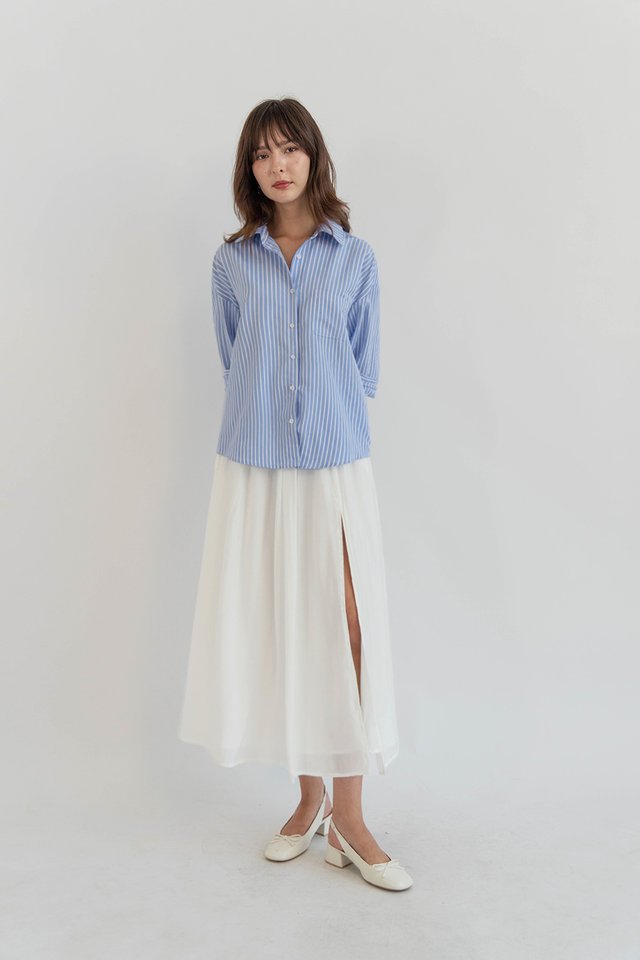 GILDA SLIT SKIRT WHITE