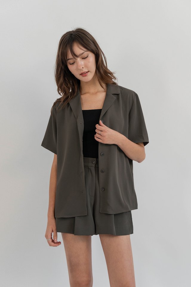 NOEL SHORT SLEEVE SHIRT ASH