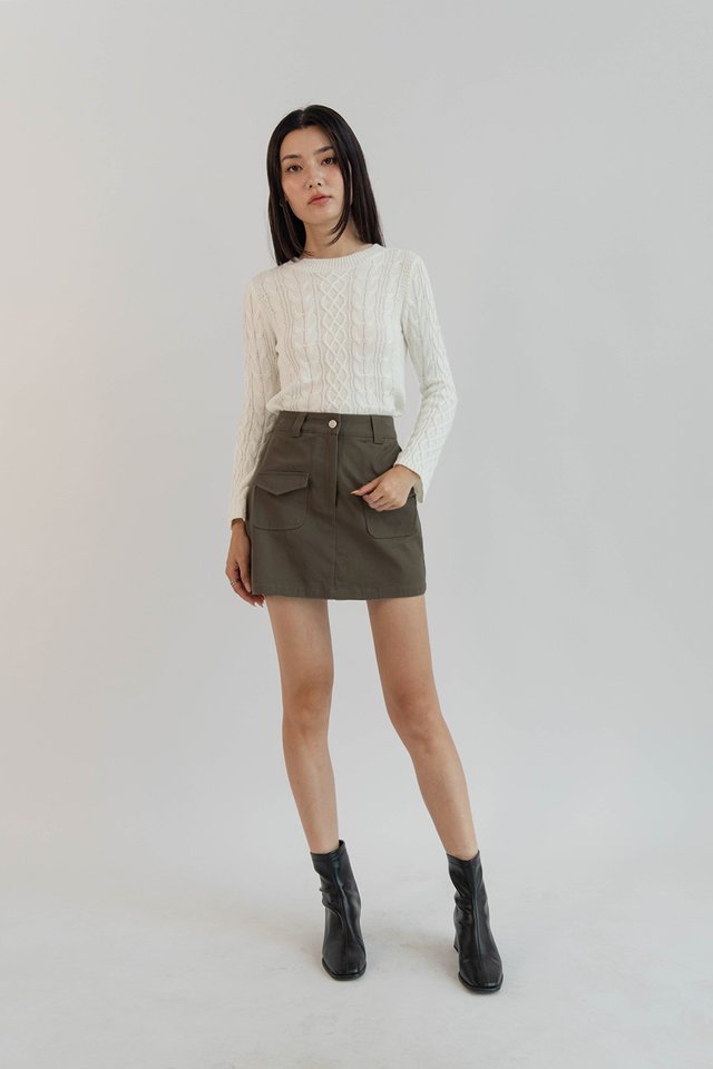 ELLIS CARGO SKORTS ARMY