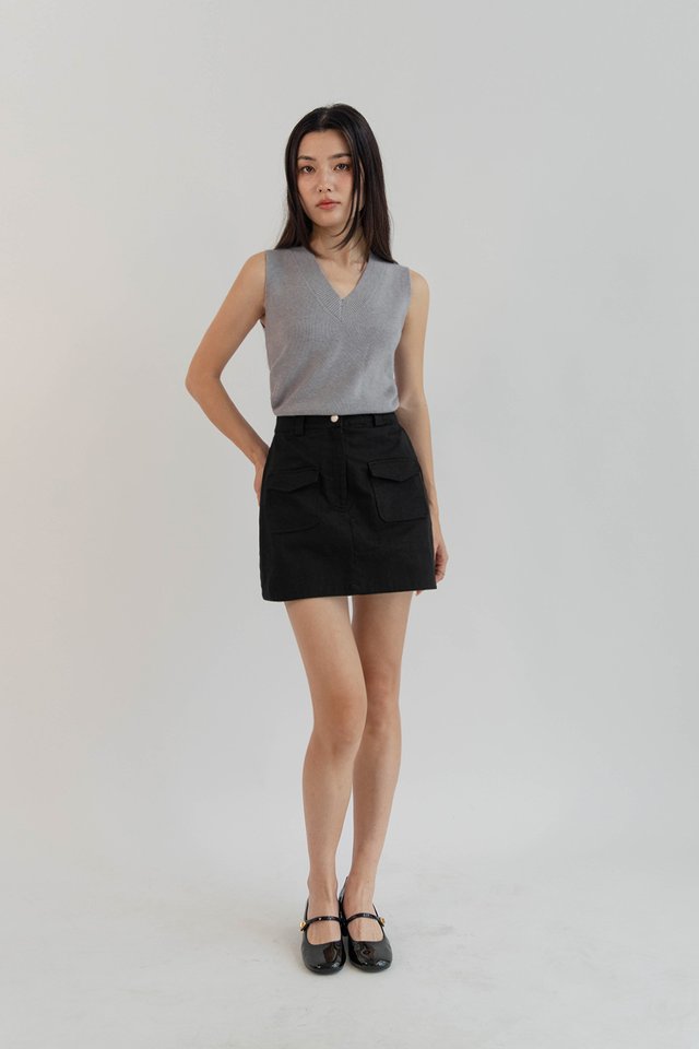 ELLIS CARGO SKORTS BLACK