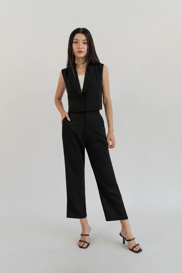 GINE CROPPED PANTS BLACK