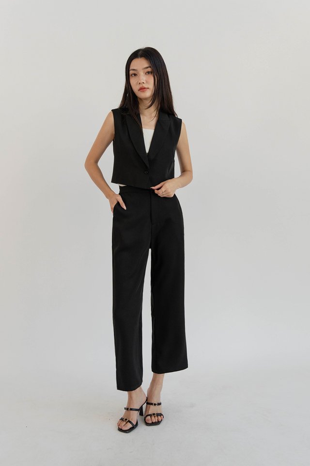 GINE CROPPED PANTS BLACK