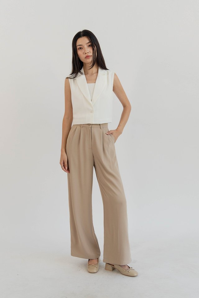 LANDON PALAZZO PANTS (REGULAR) CASHEW