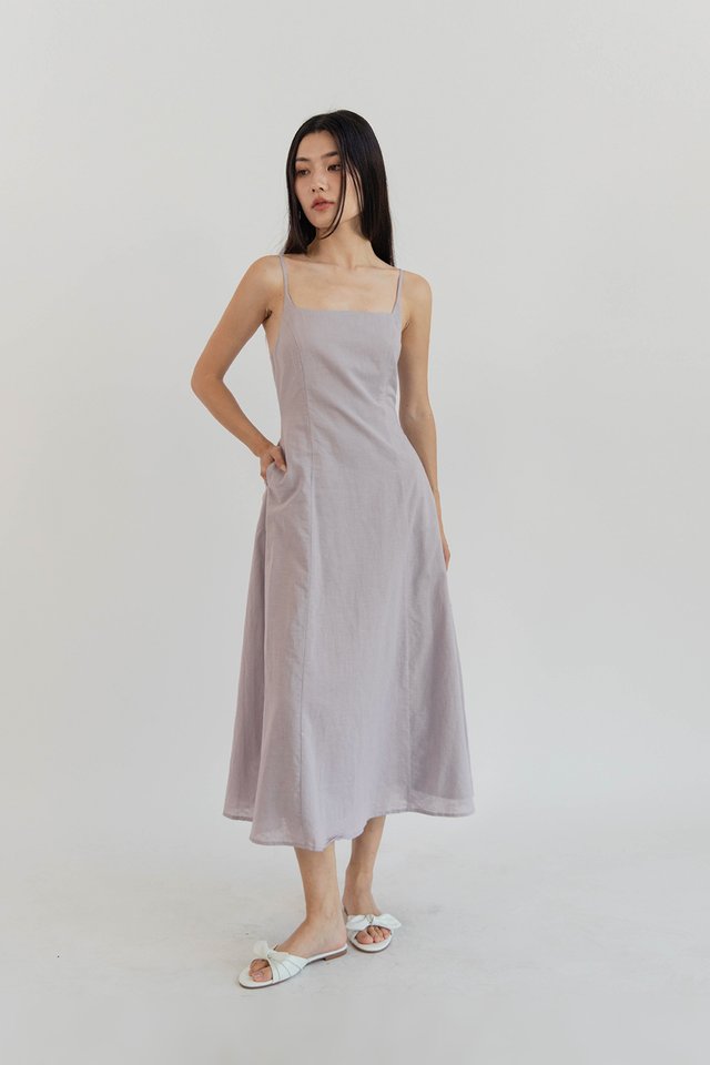 VANYA SQUARE NECK DRESS MIST