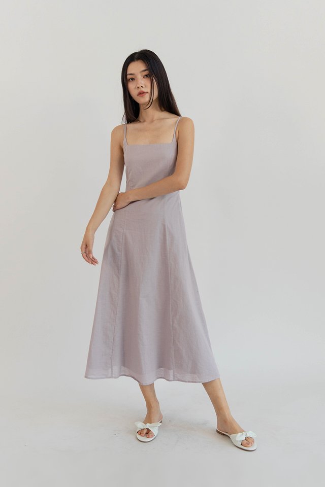 VANYA SQUARE NECK DRESS MIST