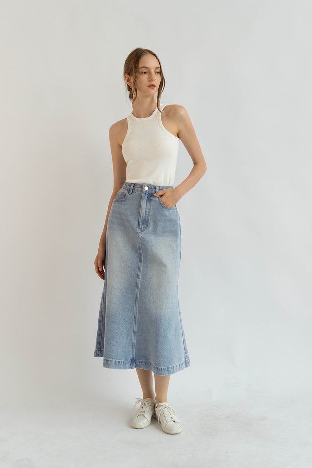 ANA RACER FRONT TANK TOP (PADDED) WHITE