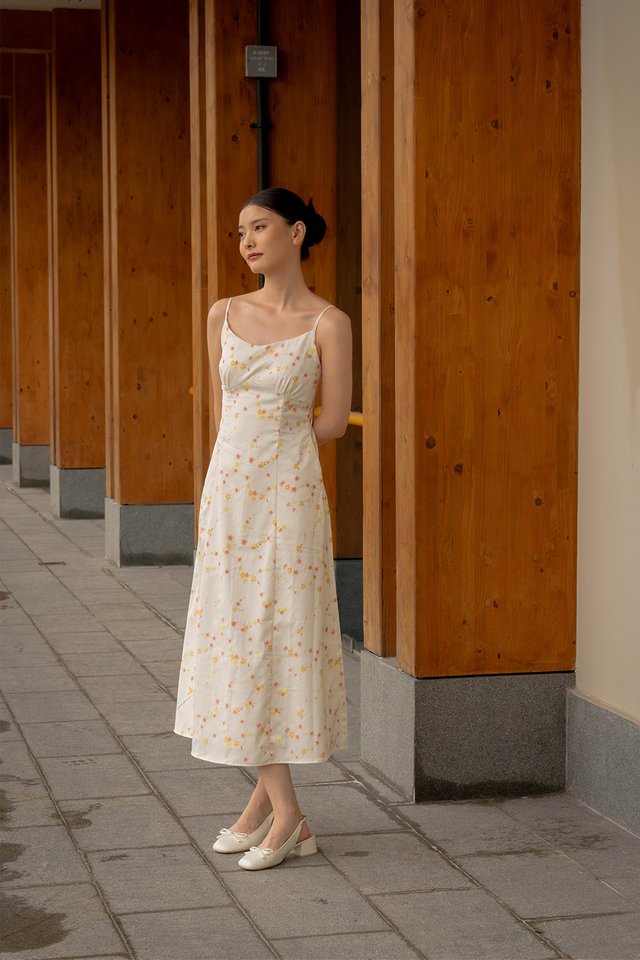 CHARLOTTE SWING DRESS ORANGE FLORAL