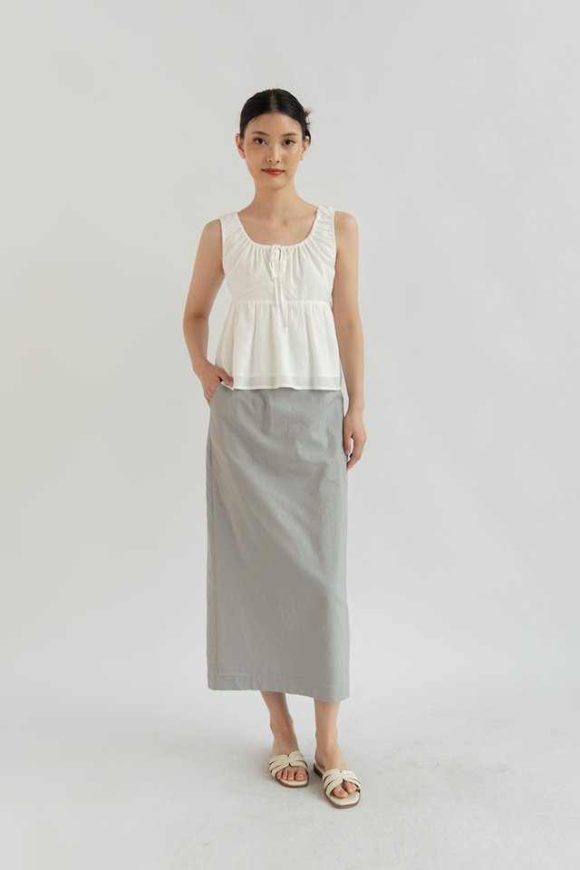 DAYNA LINEN SKIRT SEASPRAY