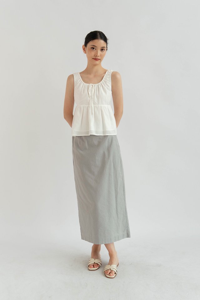 DAYNA LINEN SKIRT SEASPRAY