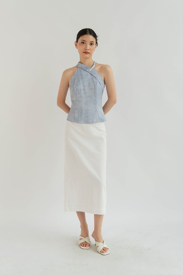 DAYNA LINEN SKIRT WHITE