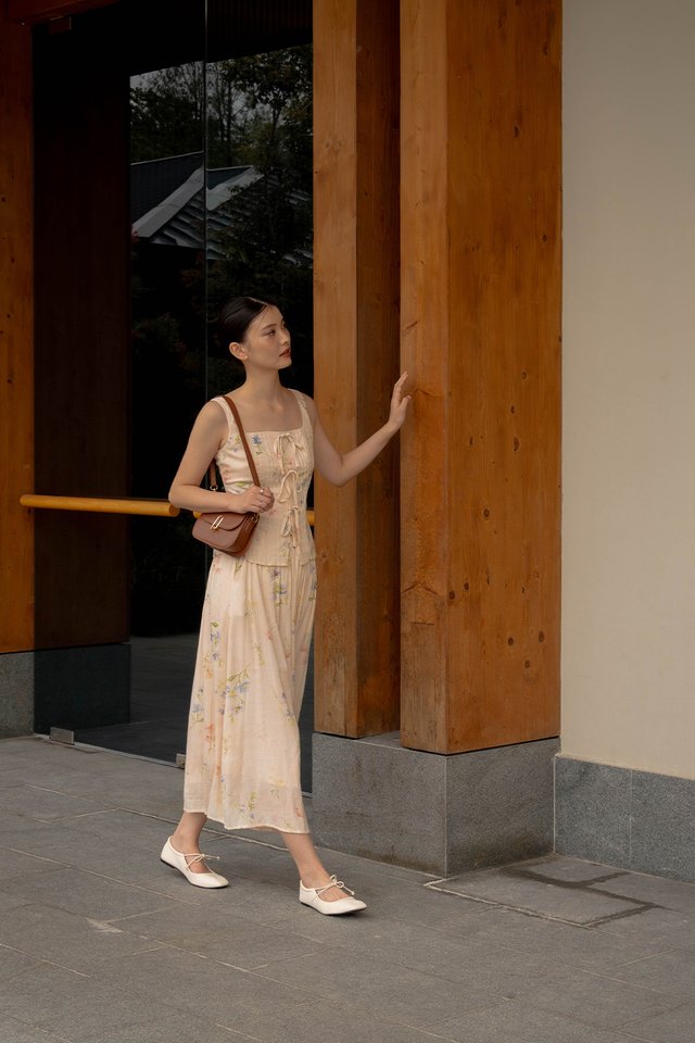 ELOWEN FLORAL SKIRT BLUSH