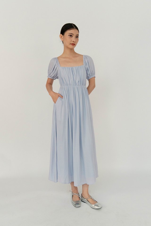 EMMA BABYDOLL DRESS CLOUD