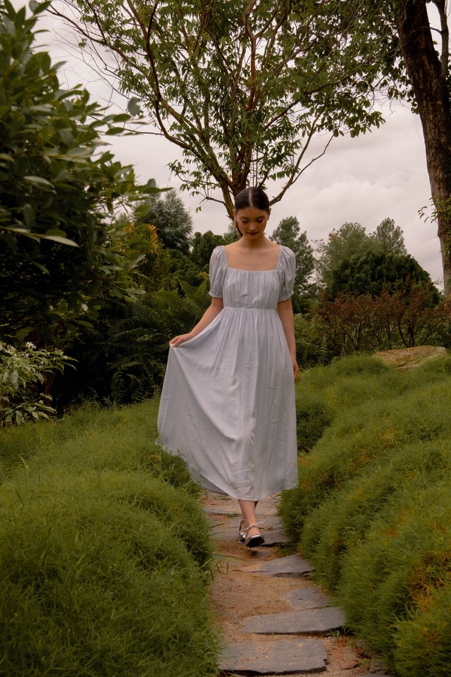 EMMA BABYDOLL DRESS CLOUD