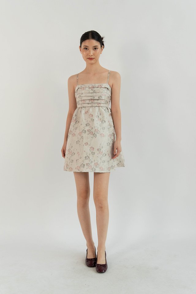 KAI PLEAT MINI DRESS RED