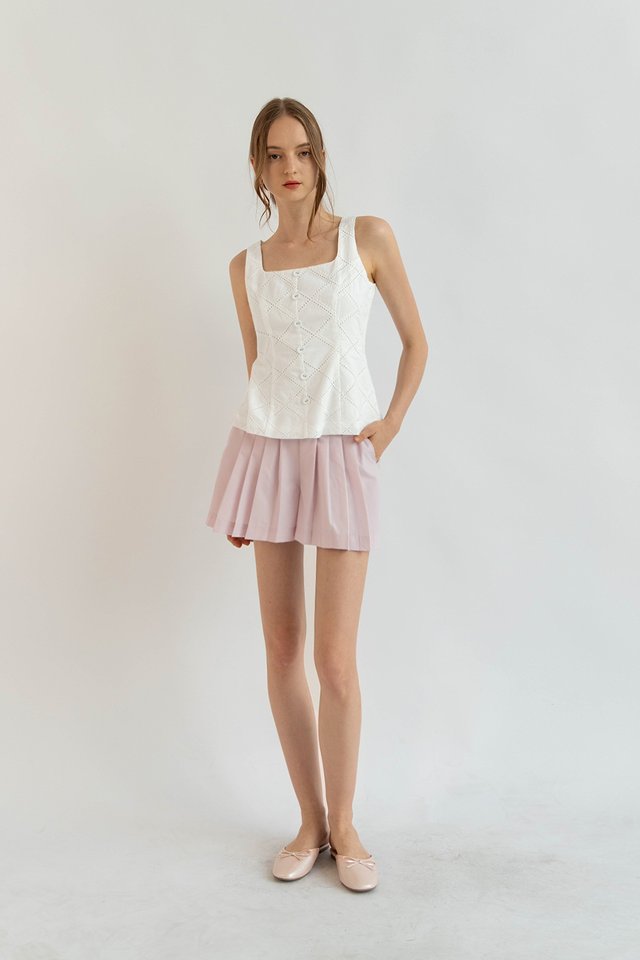 KARMEN PLEATED SHORTS PINK