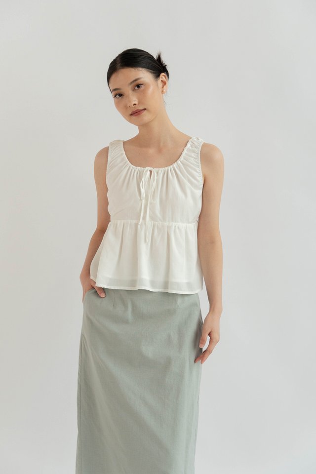 MATILDA RELAXED TOP WHITE