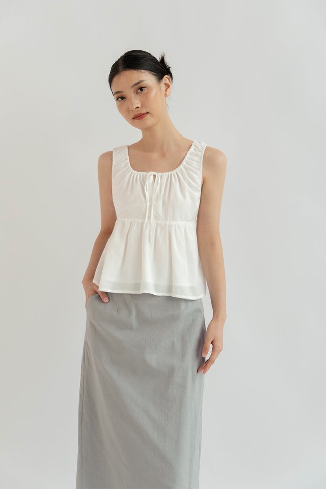 MATILDA RELAXED TOP WHITE