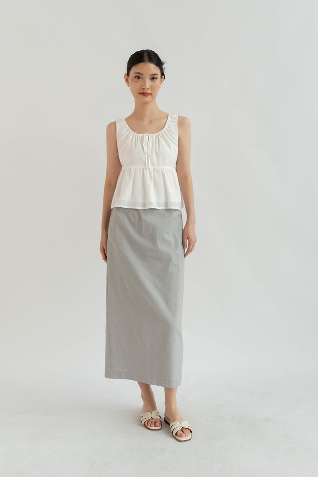 MATILDA RELAXED TOP WHITE