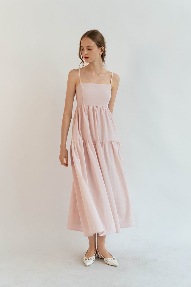 MAYBELLE TIER DRESS PINK
