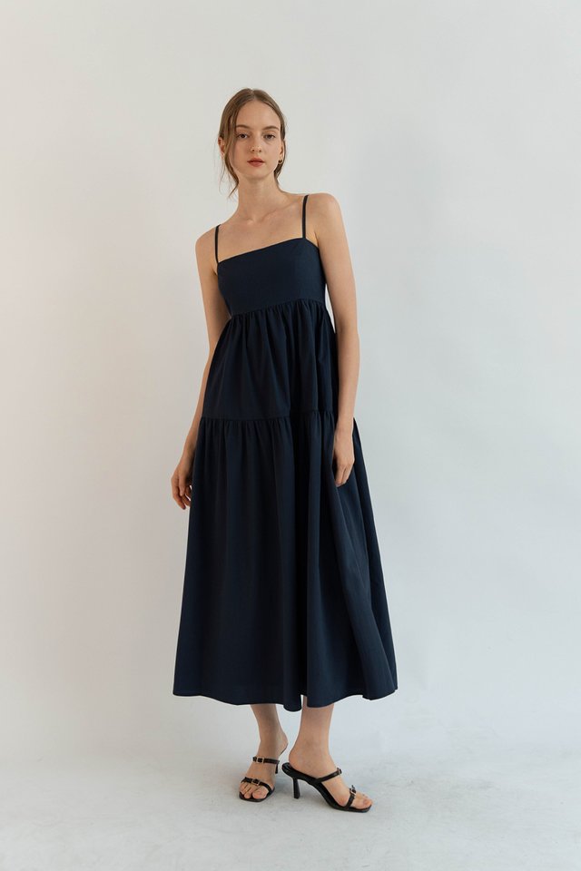 MAYBELLE TIER DRESS TEAL