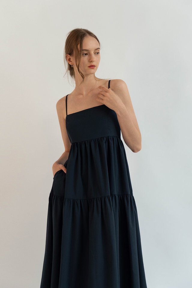 MAYBELLE TIER DRESS TEAL