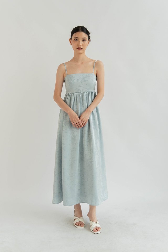 QIU BABYDOLL DRESS (PADDED) BLUE