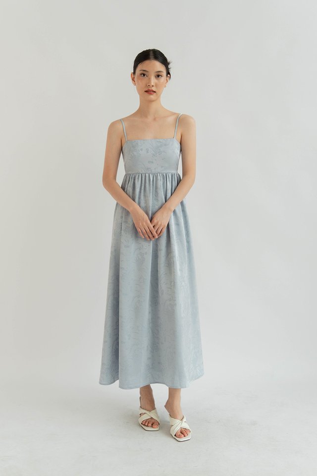 QIU BABYDOLL DRESS (PADDED) BLUE