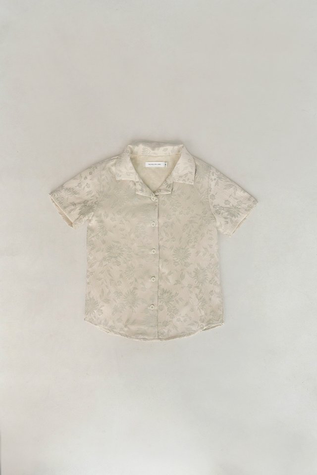 BAI BROCADE MINI BOY SHIRT SILVER