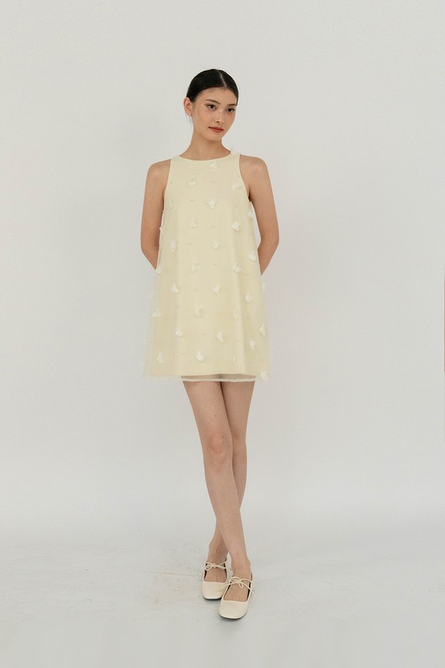 CHIARA RACER TENT DRESS CREAM
