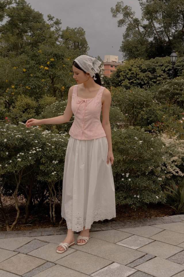 HELENA COTTAGECORE PADDED TOP PEONY