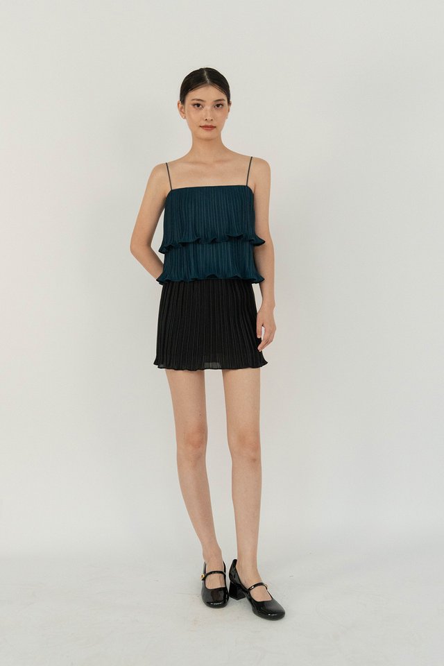 JULIA PLEATED SKORTS BLACK