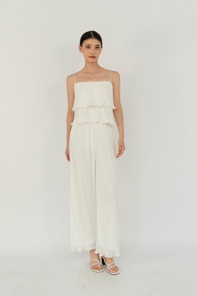 KAYE PLEATED PANTS (REGULAR) WHITE